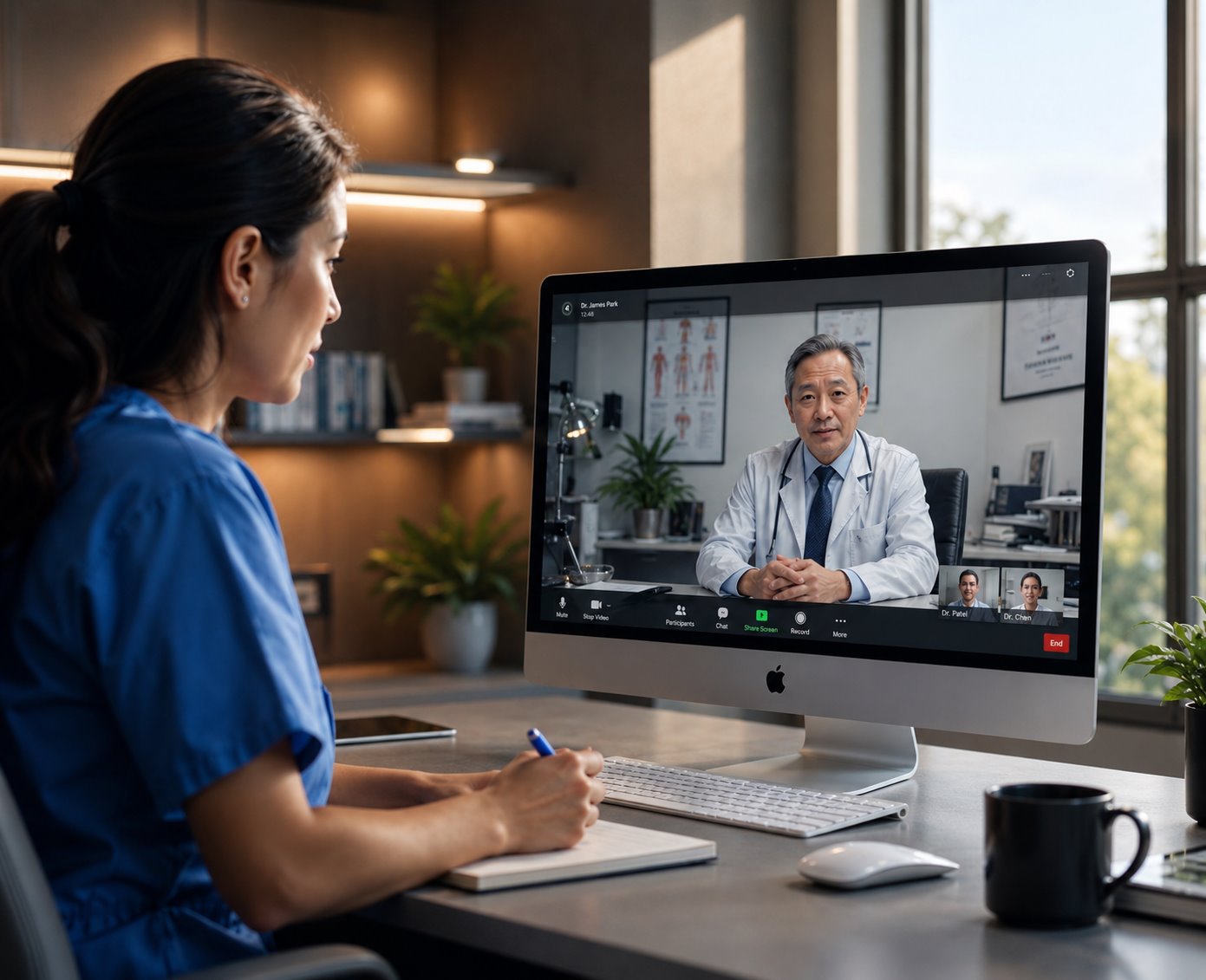 Video consultation about daily recovery support