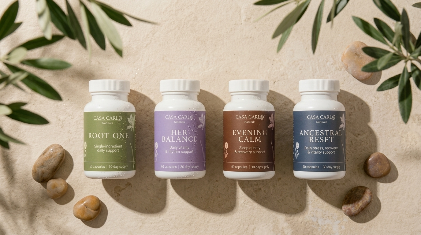 Casa Carlo formulas arranged for daily use