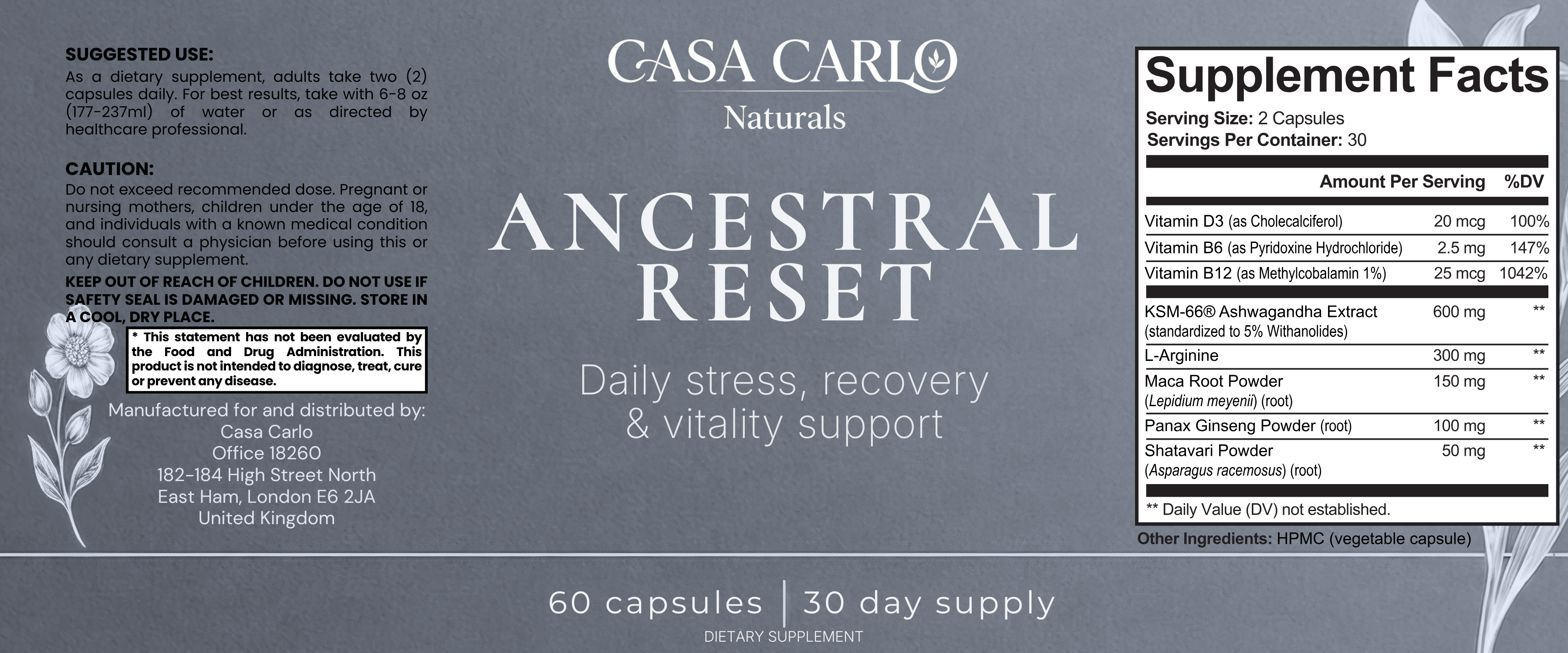 Casa Carlo formulation detail